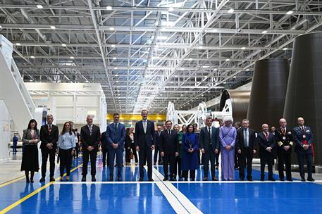 13/03/2023. Sánchez asiste al acto del centenario de Construcciones Aeronáuticas. El presidente del Gobierno, Pedro Sánchez, y los ministros...