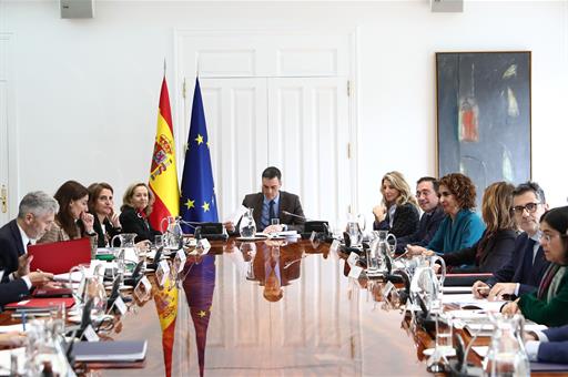 14/02/2023. Pedro Sáncehz chairs the National Security Council meeting. The President of the Government of Spain, Pedro Sánchez, chaired the...