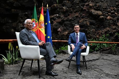 15/03/2023. Pedro Sánchez preside junto a António Costa, la 34ª Cumbre Hispano-Portuguesa. El presidente del Gobierno, Pedro Sánchez, durant...