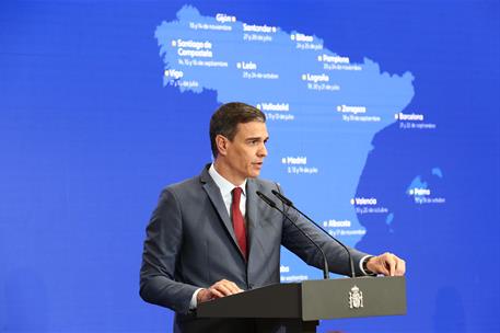 15/06/2023. Pedro Sánchez presenta las prioridades de la Presidencia española de la Unión Europea. El presidente del Gobierno, Pedro Sánchez...