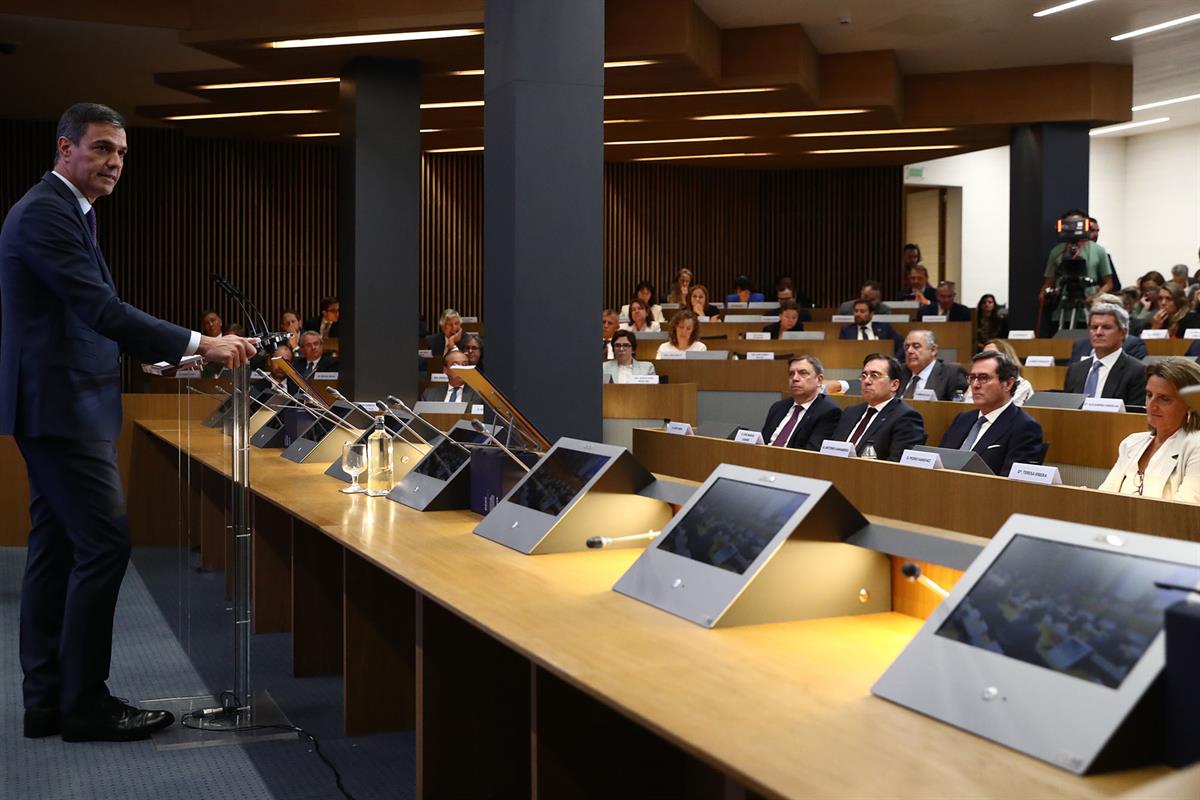 15/09/2023. Pedro Sánchez presenta la propuesta de la Presidencia española 'Resilient EU2030'. El presidente del Gobierno en funciones, Pedr...