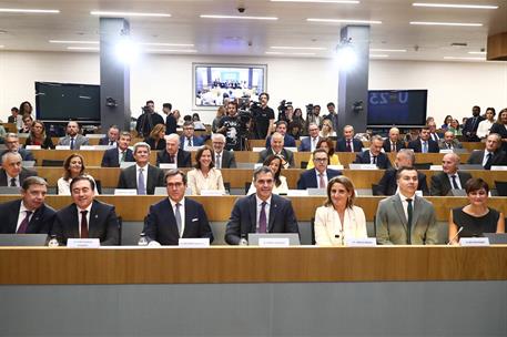 15/09/2023. Pedro S&#225;nchez presenta la propuesta de la Presidencia espa&#241;ola &#39;Resilient EU2030&#39;. El presidente del Gobierno, Pedro S&#225;nchez, ju...