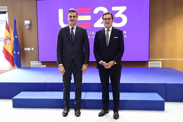15/09/2023. Pedro Sánchez presenta la propuesta de la Presidencia española 'Resilient EU2030'. El presidente del Gobierno en funciones, Pedr...