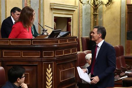 15/11/2023. Pedro Sánchez afronta la primera sesión del debate de investidura como candidato a la Presidencia del Gobierno. El presidente de...