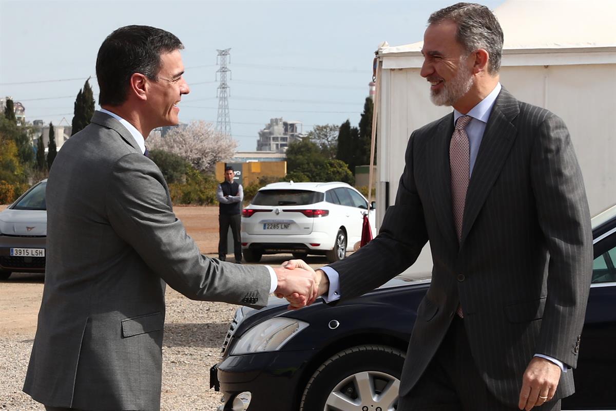 17/03/2023. Pedro Sánchez asiste al acto de inicio de la construcción de la gigafactoría de la empresa de baterías 'PowerCo'. El presidente ...