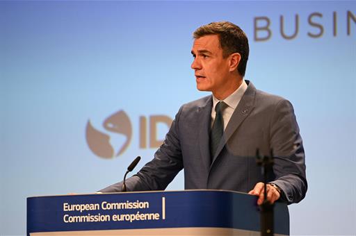 El presidente del Gobierno, Pedro Sánchez