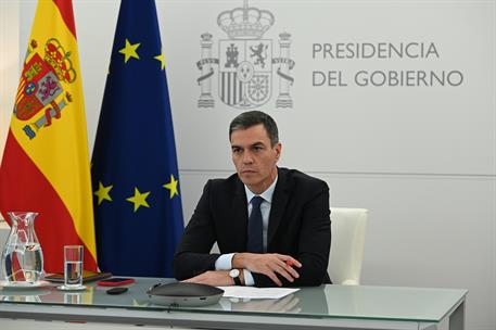 17/10/2023. Pedro S&#225;nchez participa en la reuni&#243;n extraordinaria del Consejo Europeo. El presidente del Gobierno en funciones, Pedro S&#225;nchez...