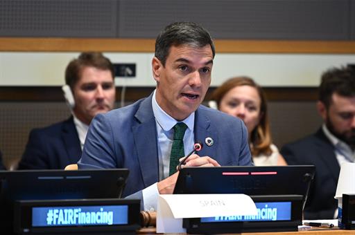 19/09/2023. Pedro Sánchez co-chairs an event on the margins of the United Nations General Assembly on the reform of the international financial arc...
