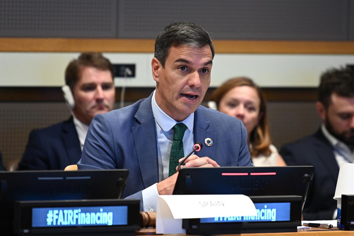 19/09/2023. Pedro Sánchez asiste a la Asamblea General de Naciones Unidas. El presidente del Gobierno en funciones, Pedro Sánchez, participa...