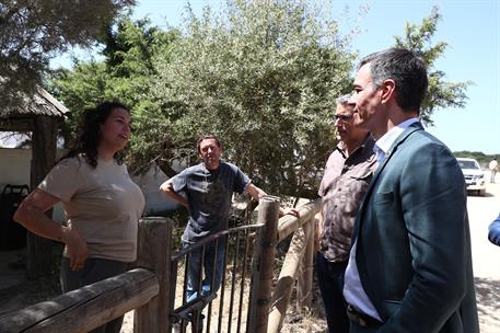 20/04/2023. Pedro Sánchez visita el Parque Nacional de Doñana. El presidente del Gobierno, Pedro Sánchez, durante su visita al Parque Nacion...