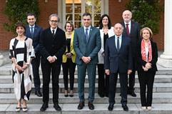 El presidente Pedro Sánchez, reunido con representantes de la Conferencia de Rectores de las Universidades Españolas (CRUE)