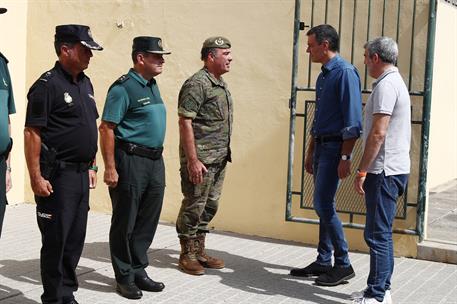 21/08/2023. Pedro S&#225;nchez visita la zona afectada por el incendio de Tenerife. El presidente del Gobierno, Pedro S&#225;nchez, durante su visita ...