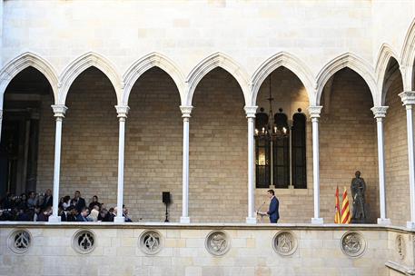 21/12/2023. Pedro Sánchez mantiene un encuentro con el presidente de la Generalitat de Catalunya. El presidente del Gobierno, Pedro Sánchez,...