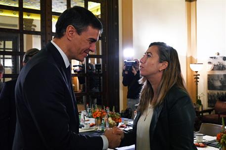 23/11/2023. Pedro S&#225;nchez viaja a Israel, Palestina y Egipto - primera jornada. El presidente del Gobierno, Pedro S&#225;nchez, se re&#250;ne con la d...