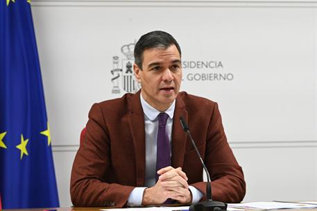 24/12/2023. Pedro S&#225;nchez en su mensaje a las tropas desplegadas en el exterior