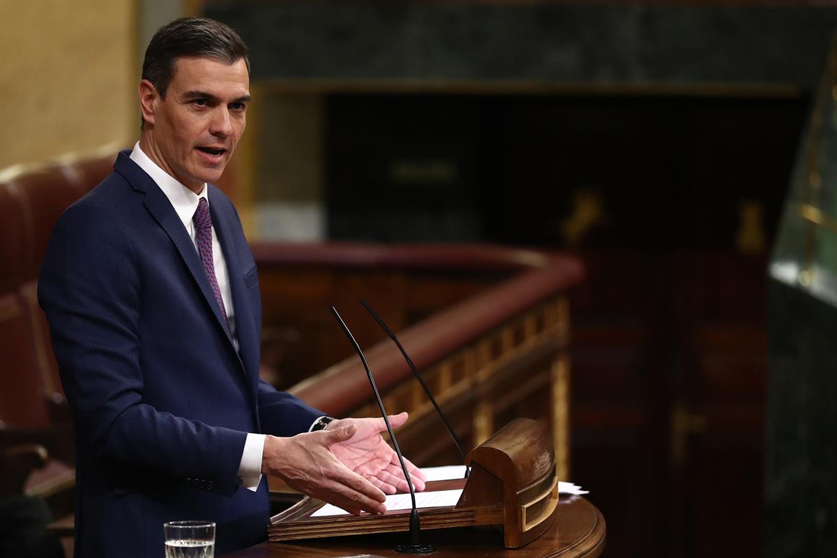 24/01/2023. Pedro Sánchez comparece en el Congreso de los Diputados