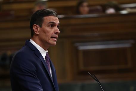 24/01/2023. Pedro S&#225;nchez comparece en el Congreso de los Diputados