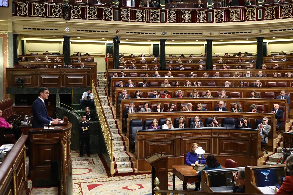 24/01/2023. Pedro Sánchez comparece en el Congreso de los Diputados