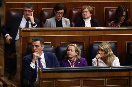 24/01/2023. Pedro S&#225;nchez comparece en el Congreso de los Diputados