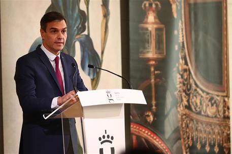 25/07/2023. Pedro Sánchez interviene en la inauguración de la Galería de las Colecciones Reales. El presidente del Gobierno durante su inter...