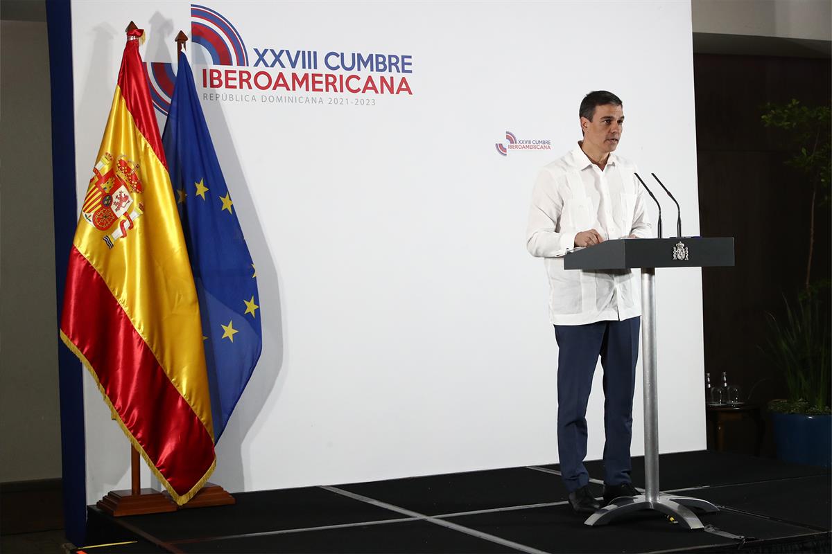 26/03/2023. Comparecencia de Pedro Sánchez ante los medios