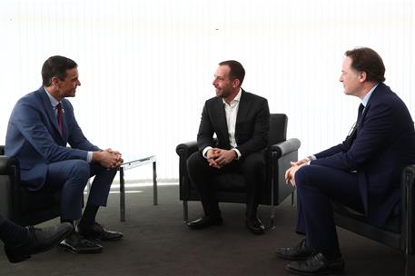 27/02/2023. Pedro Sánchez asiste al 'GSMA Mobile World Congress Barcelona 2023'. El presidente del Gobierno, Pedro Sánchez, se reúne con el ...