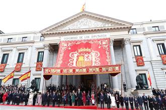 29/11/2023. Pedro Sánchez attends the opening session of the General Courts of the XV Legislature. The King and Queen, the princess of Astur...