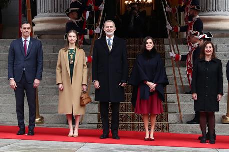 29/11/2023. Pedro Sánchez asiste a la Solemne Sesión de Apertura de la XV Legislatura. El presidente del Gobierno, Pedro Sánchez, la princes...