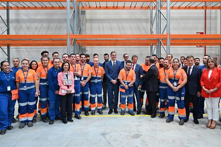 2/07/2024. Pedro Sánchez preside el acto de inauguración del hub logístico industrial de Airbus Helicopters. El presidente del Gobierno, Ped...
