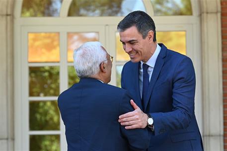 4/07/2024. Pedro Sánchez recibe al presidente electo del Consejo Europeo, António Costa.. Pedro Sánchez recibe al presidente electo del Cons...