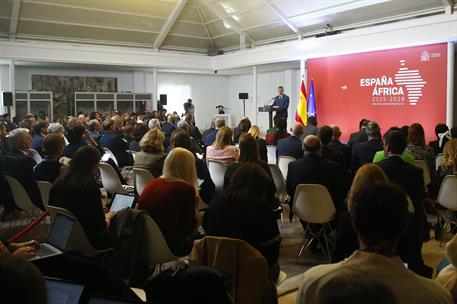 5/12/2024. Pedro Sánchez preside el acto de presentación de la Estrategia España-África 2025-2028. El presidente del Gobierno, Pedro Sánchez...