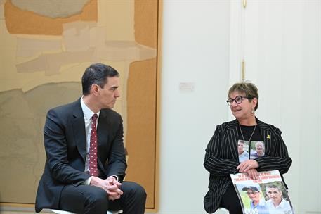 6/02/2024. Sánchez mantiene un encuentro con familiares de rehenes israelíes secuestrados por Hamás en Gaza. El presidente del Gobierno, Ped...