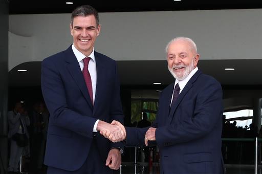 6/03/2024. Official visit by the President of the Government of Spain to Brazil. The President of the Federative Republic of Brazil, Luiz In...