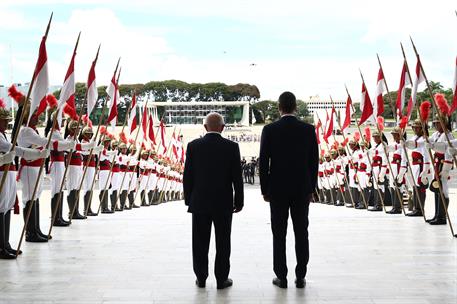 6/03/2024. Viaje del presidente del Gobierno a Brasil. El presidente del Gobierno, Pedro Sánchez, y el presidente de la República Federativa...