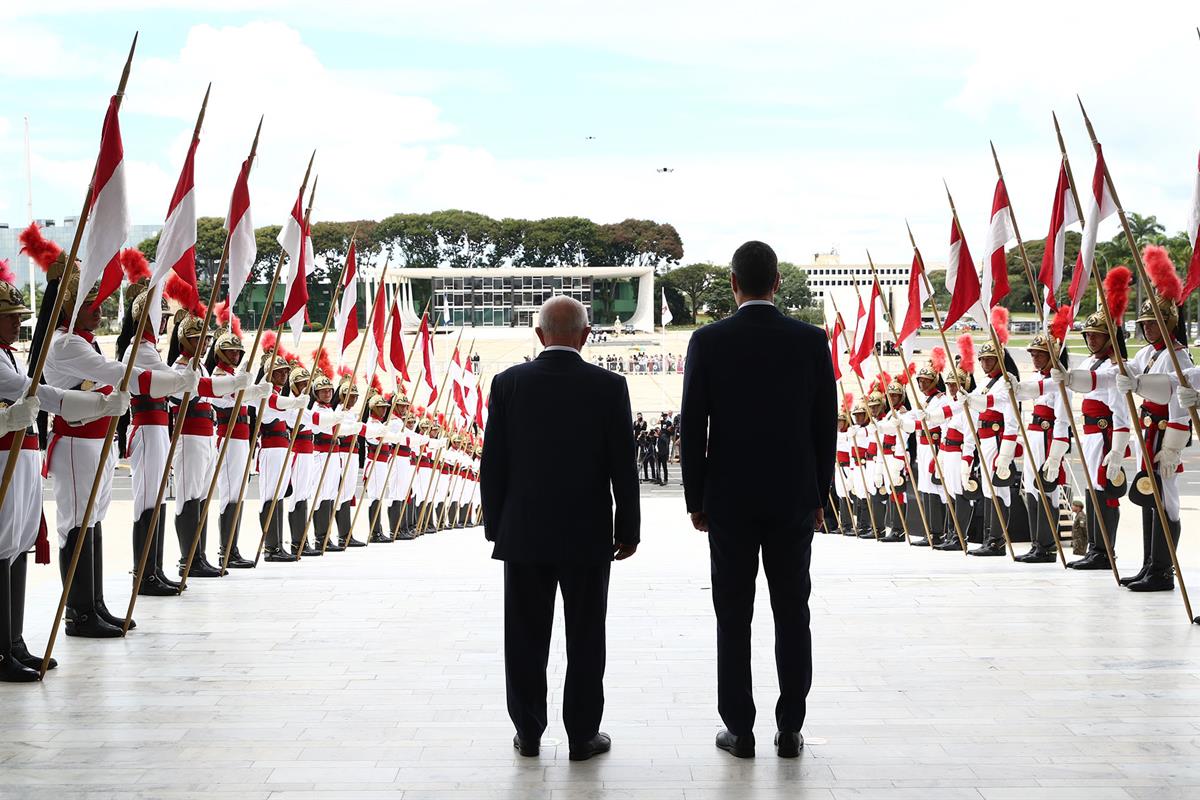 6/03/2024. Viaje del presidente del Gobierno a Brasil. El presidente del Gobierno, Pedro Sánchez, y el presidente de la República Federativa...