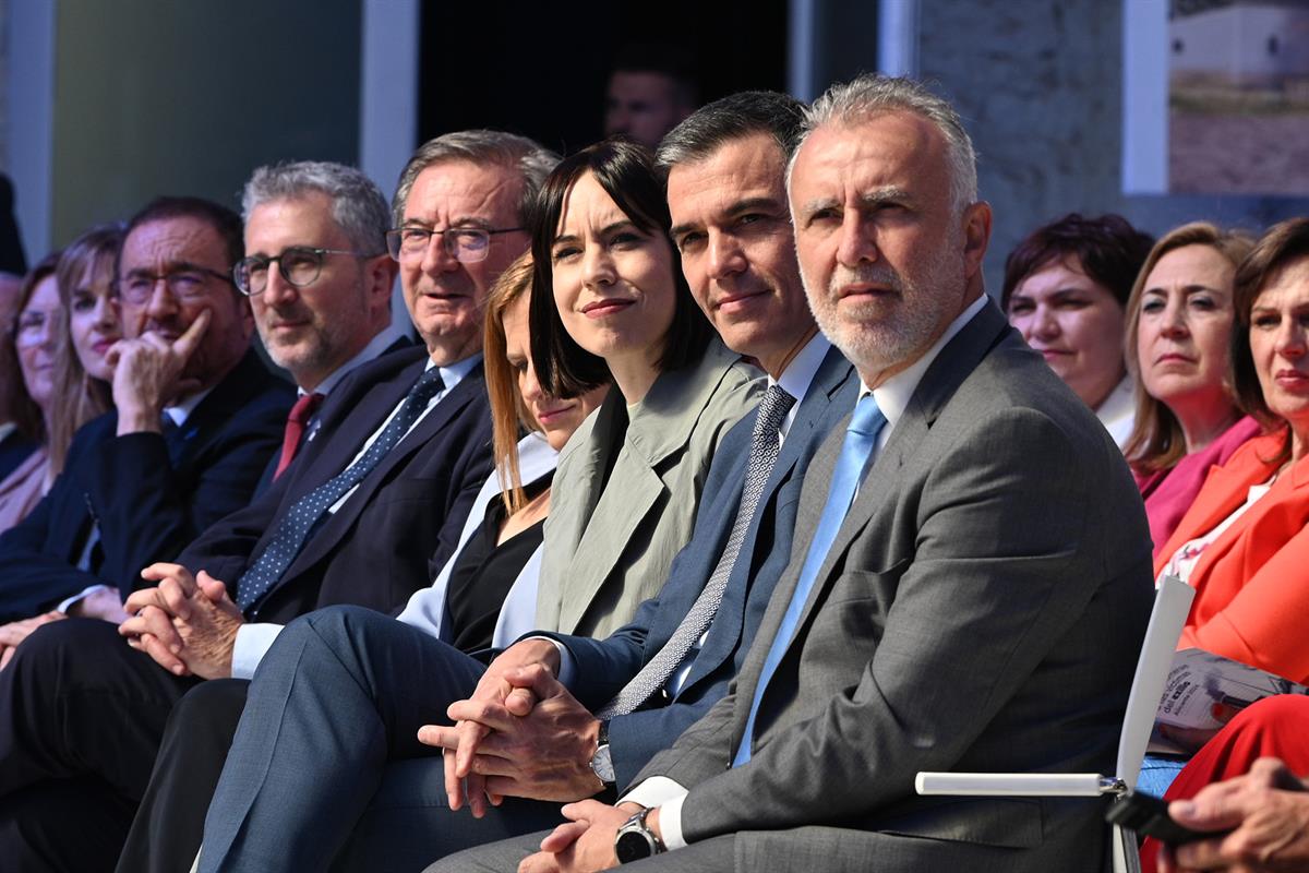 8/05/2024. Pedro Sánchez preside el acto institucional con motivo del Día de homenaje a las víctimas del exilio. La ministra de Ciencia, Inn...