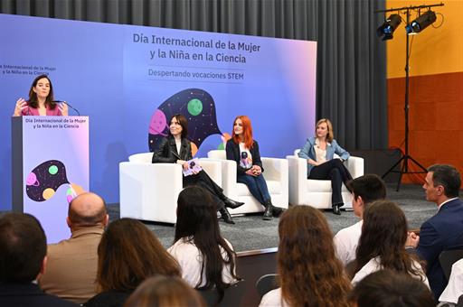 9/02/2024. Pedro Sánchez attends the event "Women and Girls in Science Day: awakening STEAM vocations" in A Coruña. The President of the Gov...