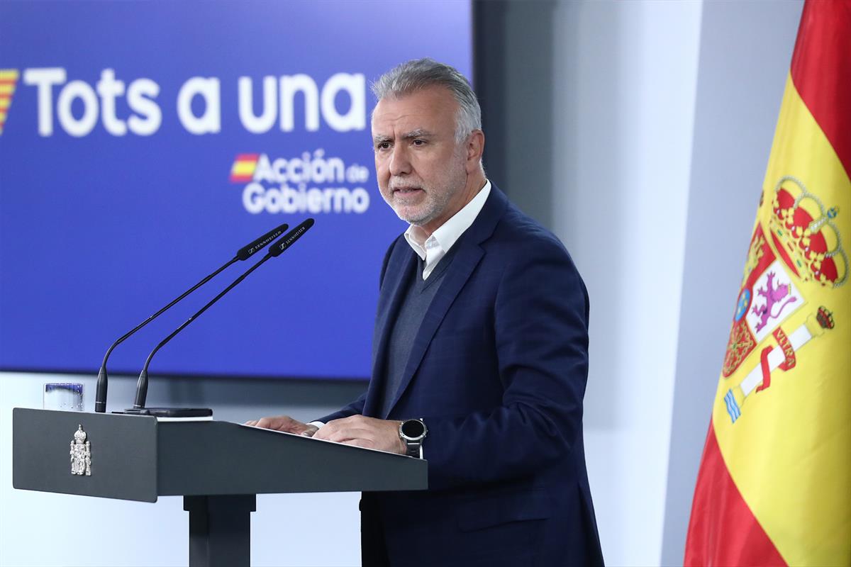10/11/2024. Ángel Víctor Torres comparece tras la reunión del Comité de crisis para el seguimiento de la DANA.. Ángel Víctor Torres comparec...