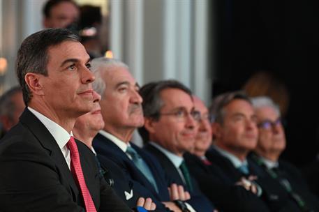 11/01/2024. Sánchez clausura el foro financiero internacional Spain Investors Day. El presidente del Gobierno, Pedro Sánchez, durante la cla...