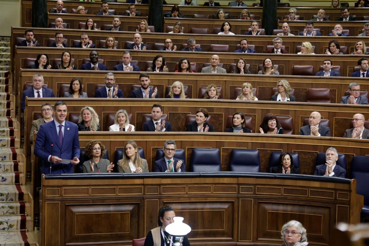 11/12/2024. Pedro Sánchez interviene en la sesión de control al Gobierno. El presidente del Gobierno, Pedro Sánchez, durante la sesión de co...