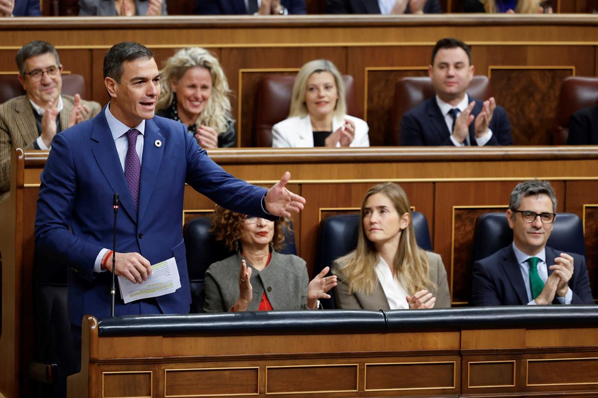 11/12/2024. Pedro Sánchez interviene en la sesión de control al Gobierno. El presidente del Gobierno, Pedro Sánchez, responde a las pregunta... 11/12/2024. Pedro Sánchez interviene en la sesión de control al Gobierno. El presidente del Gobierno, Pedro Sánchez, responde a las pregunta...