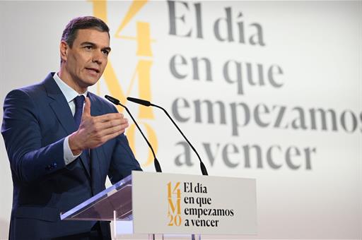 13/03/2024. Pedro Sánchez attends the event '14M. El día en que empezamos a vencer'. Speech by the President of the Government of Spain, Ped...