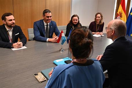 18/04/2024. Pedro Sánchez participa en la reunión del Consejo Europeo (segunda jornada). El presidente del Gobierno, Pedro Sánchez, durante ...