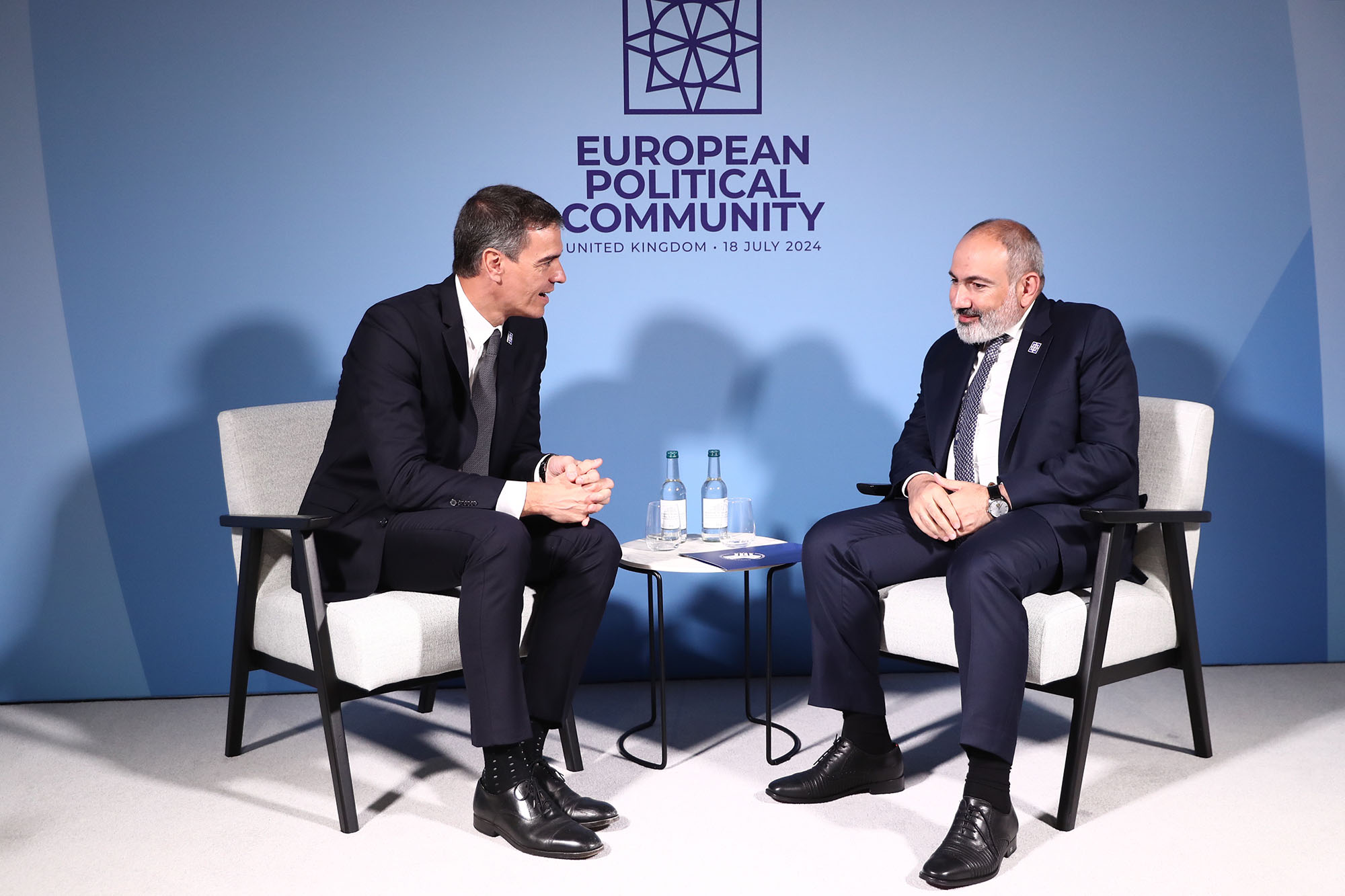 18/07/2024. Pedro Sánchez asiste a la cumbre de la Comunidad Política Europea. El presidente del Gobierno, Pedro Sánchez, y el primer minist...