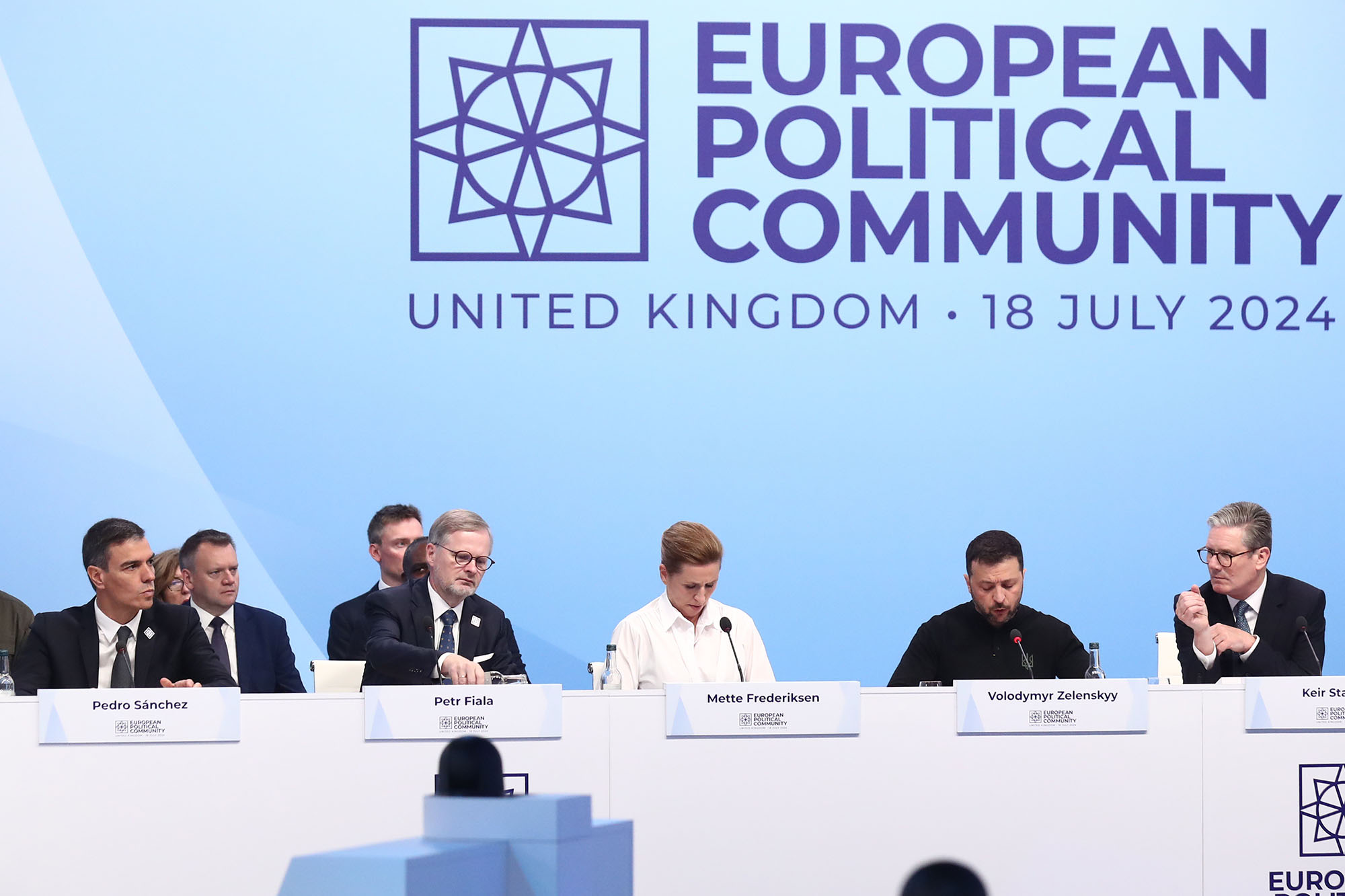 18/07/2024. Pedro Sánchez asiste a la cumbre de la Comunidad Política Europea en el Reino Unido. El presidente del Gobierno, Pedro Sánchez, ...