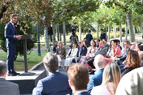 18/09/2024. Pedro Sánchez presides over the signing ceremony with the social partners. The President of the Government of Spain, Pedro Sánch...