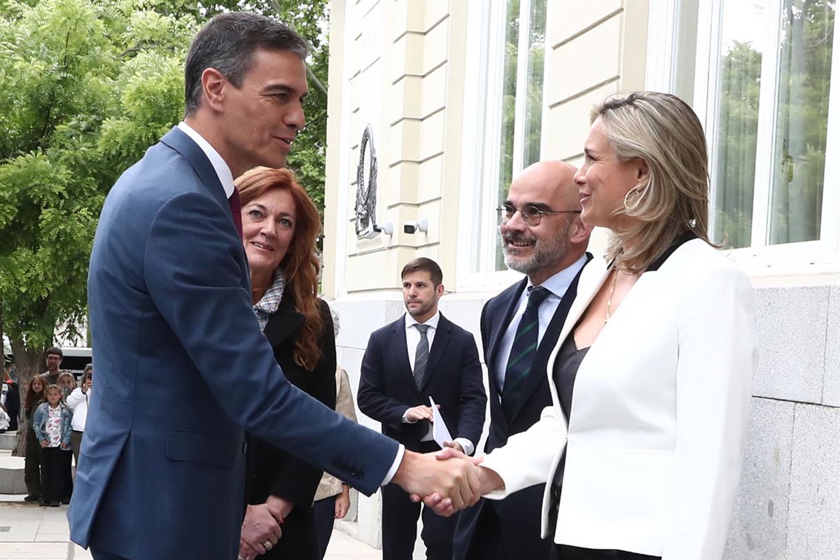 20/05/2024. Pedro Sánchez interviene en el foro económico CREO. El presidente del Gobierno, Pedro Sánchez, a su llegada al foro económico CREO