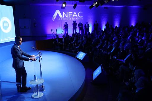 20/02/2024. Pedro Sánchez closes the IV edition of the ANFAC Forum. The President of the Government of Spain, Pedro Sánchez, during his spee...