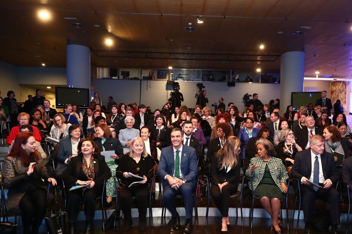 22/01/2024. El presidente del Gobierno en la inauguración del encuentro 'GWL Voices Dialogue' en Casa de América. El presidente del Gobierno...
