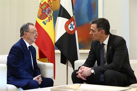 22/11/2024. Reuni&#243;n de Pedro S&#225;nchez con el presidente de la Ciudad Aut&#243;noma de Ceuta. El presidente del Gobierno, Pedro S&#225;nchez, y el presi...